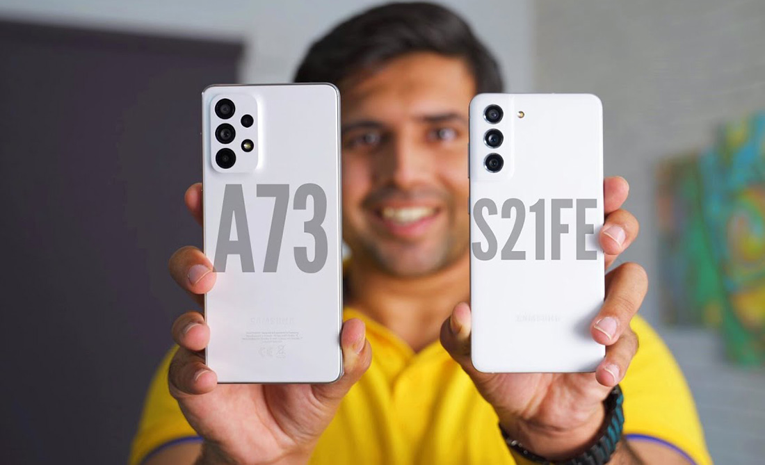 مقایسه A73 با S21 FE | فروشگاه موبایل جی جی مو