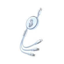 کابل شارژ پرووان USB به Type-C ,microUSB, لایتنینگ مدل PCC118R (1.1 متری / 2.4A)