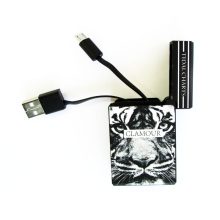 کابل شارژ دیمون شیپ Micro USB جمع شونده طرح فندک