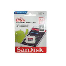 کارت حافظه SanDisk مدل Ultra MicroSDXC ظرفیت 64Gb سرعت 120Mb/S