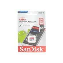 کارت حافظه SanDisk مدل Ultra MicroSDHC ظرفیت 16Gb سرعت 98Mb/S