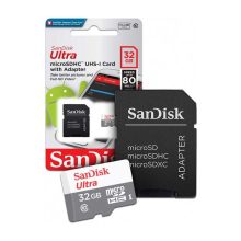 کارت حافظه SanDisk مدل Ultra MicroSDHC ظرفیت 32Gb و سرعت 80Mb/S